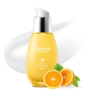 FRUDIA Citrus Brightening Serum (1.76 Oz) – 74% Jeju Tangerine Peel Extract & Vitamin C | Korean Facial Serum for Dark Spots & Hyperpigmentation | Niacinamide & Pearl Glow Finish