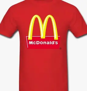 Xanyi Men’s Designer Classic McDonald’s Logo Graphic T-Shirt - Vintage Streetwear Tee, Unisex Crewneck Outfit, 100% Cotton Casual Clothing Gift