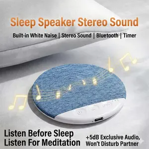 Ultra-Low Radiation Bluetooth 5.4 Pillow Speaker Safe Wireless Sleep Speaker for Bedtime Ultra-Thin Design for Side Sleepers Private Sound Field for Music Audiobooks Built-in White Noise Stereo Sound Timer