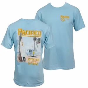 [ Sale Up To 40%] Pacifico Adventure Is Out There Beach Front And Back Print T-shirt