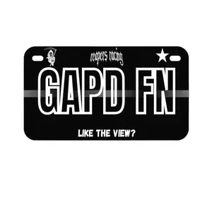 GAPD FN License Plate