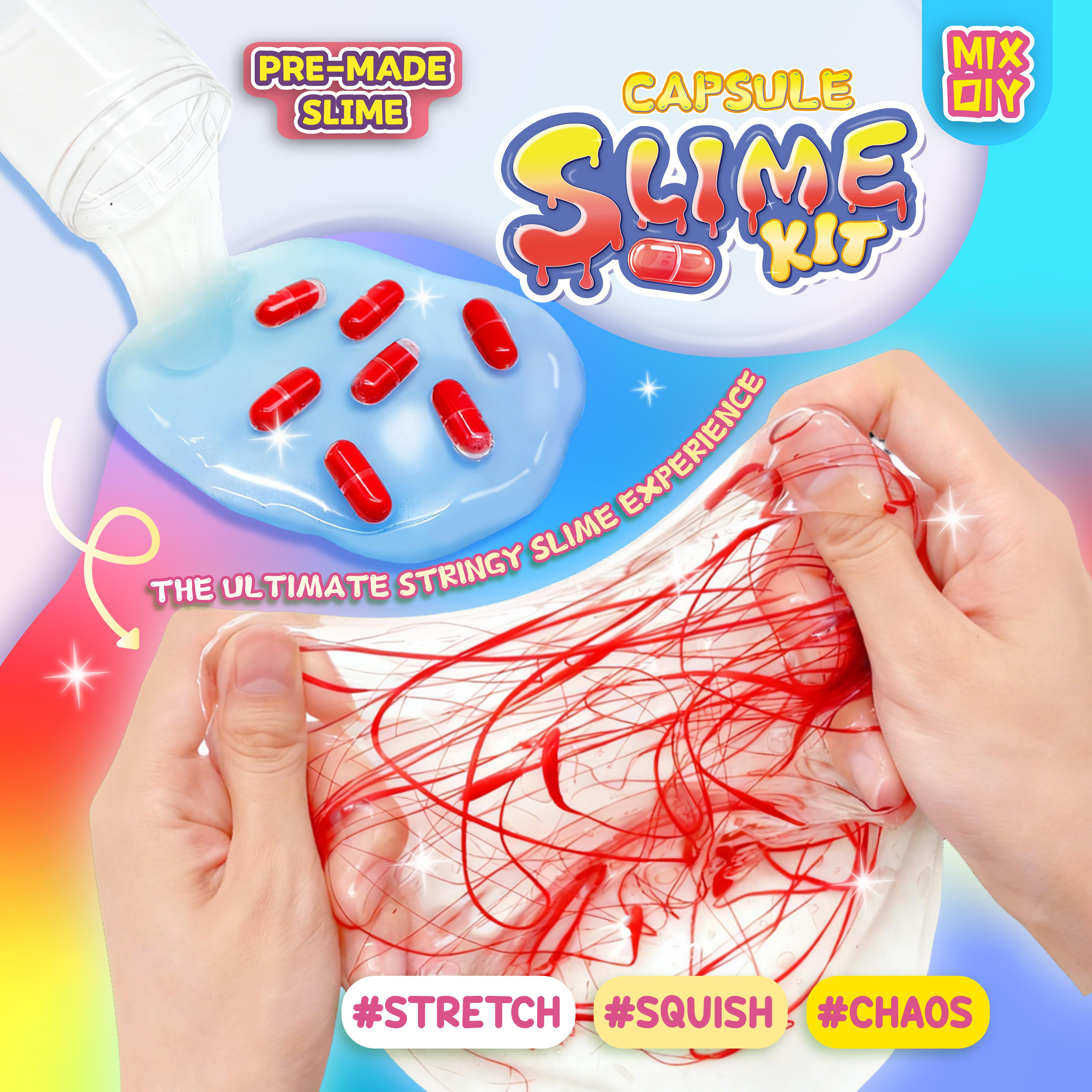 DLMdilemu Putty Slime Capsule Set, ASMR Stress Relief Squishies Toys, Non-Toxic DIY Sparkly Moldable Kit with Versatile Play Options, Easy-Clean Sensory Pod Cuddle Box, Taba Squishy Mochi