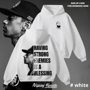 Nipsey Hussle Hoodie – Hip Hop Graphic Pullover Sweatshirt – Streetwear Inspired Rap Culture Hoodie