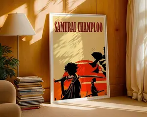 Samurai Champloo Anime Poster | Vintage Manga Art Print CmNIrKrL
