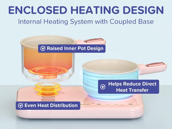 Gotoofun Pink Double Stove Children's Real Cooking Kitchen Set Safe Mini Kitchen for Boys Girls Compact Multifunctional Cooking Toys Montessori Gift for Girls/Boys 8–12