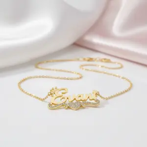 Full of Love Custom Name Diamond Option Necklace