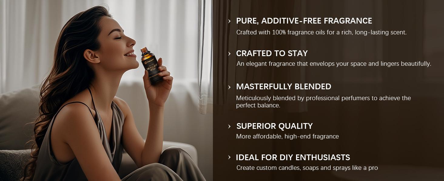 Ethlauff 3.5 fl oz Diffuser Oil For Humidifiers - Luxury Aromatherapy Scent Essential Oil - My Way, Ritz Carlton, Baccarat, Hints of Bright White Tea, Earthy Cedar, Hotel Fragrance Oil for Home, Home Care, Fragrance & Natural Scented Essential Oil