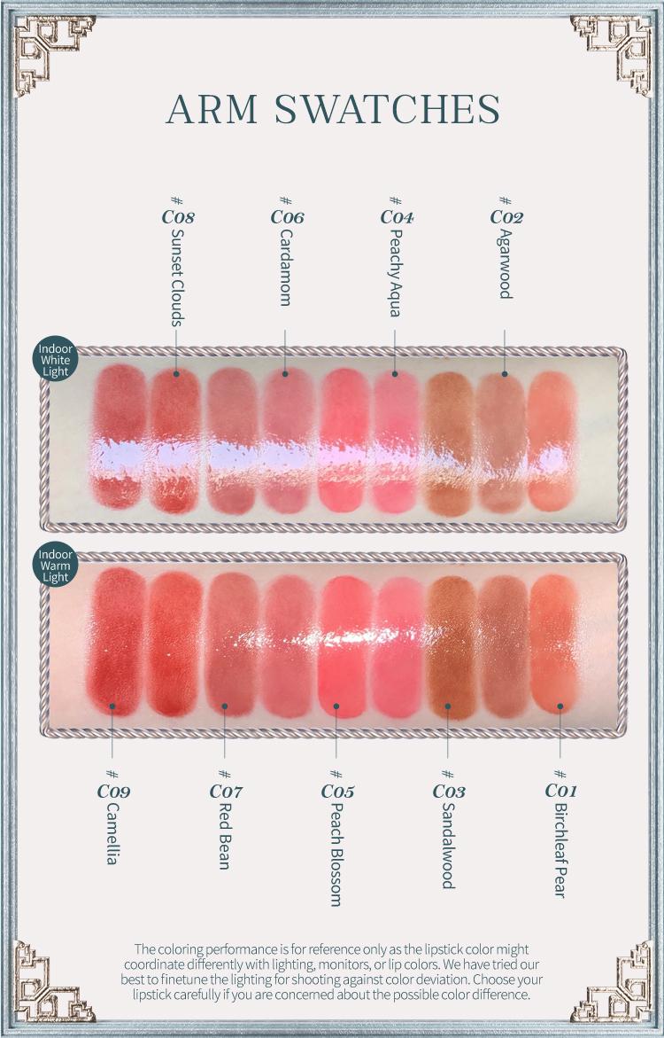 Flower Knows Butterfly Cloud Collar Collection Glossy Lipstick, High-Quality Pigmentation, Long-Lasting, Nourishing Shine, Comfortable Wear, Christmas Cosmetic Gift