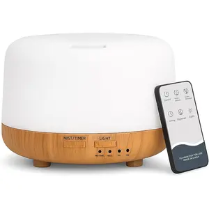 Aromatherapy Essential Oil Diffuser with Remote Control, Quiet Cool Mist Air Humidifier for Large Rooms, Long Lasting Operation with Timer and Color Changing LED Night Light, Relaxing Home and Yoga Wellness Essential