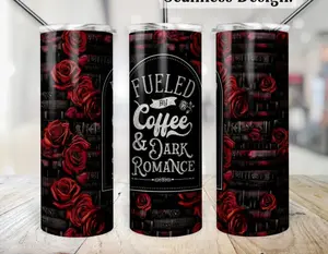 Dark Romance Skinny Tumbler 20 OZ - Fueled by Coffee