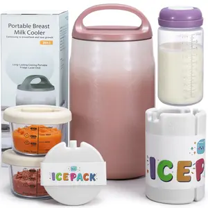 MAXSO  3 In 1 Breast Milk Chiller With Insulated Containers For Daily Use And Trave baby
