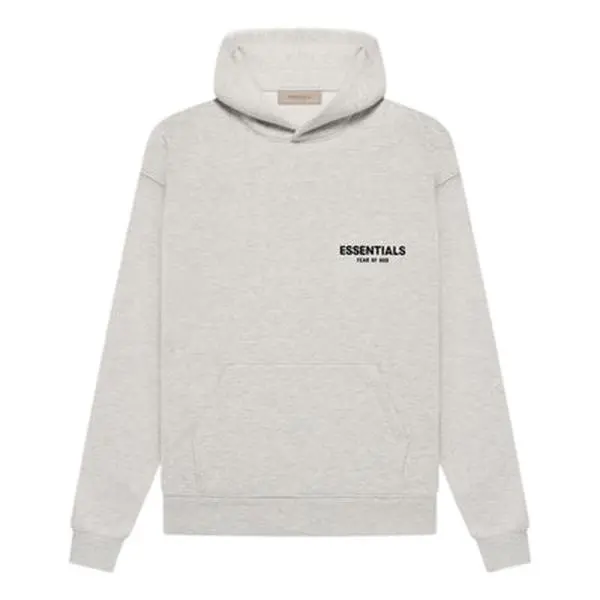Fear of God Essential Hoodie - 'Light Oatmeal' Variant 192BT212112F, Men's Casual All-Seasons Everyday Wear Clothes, Sweatshirt Tops