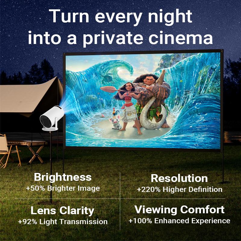 Outdoorfun Mini 4K Decoding Projector with 5G WiFi 6 & BT 5.0 720P Full HD 160 ANSI Lumens Portable Home Theater for Android Audio Bluetooth Game Bigger Watch Better Outdoorfun Mini 4K Decoding Projector with 5G WiFi 6 & BT 5.0 720P Full HD 160 ANSI Lumens Portable Home Theater for Android Audio Bluetooth Game Bigger Watch Better
