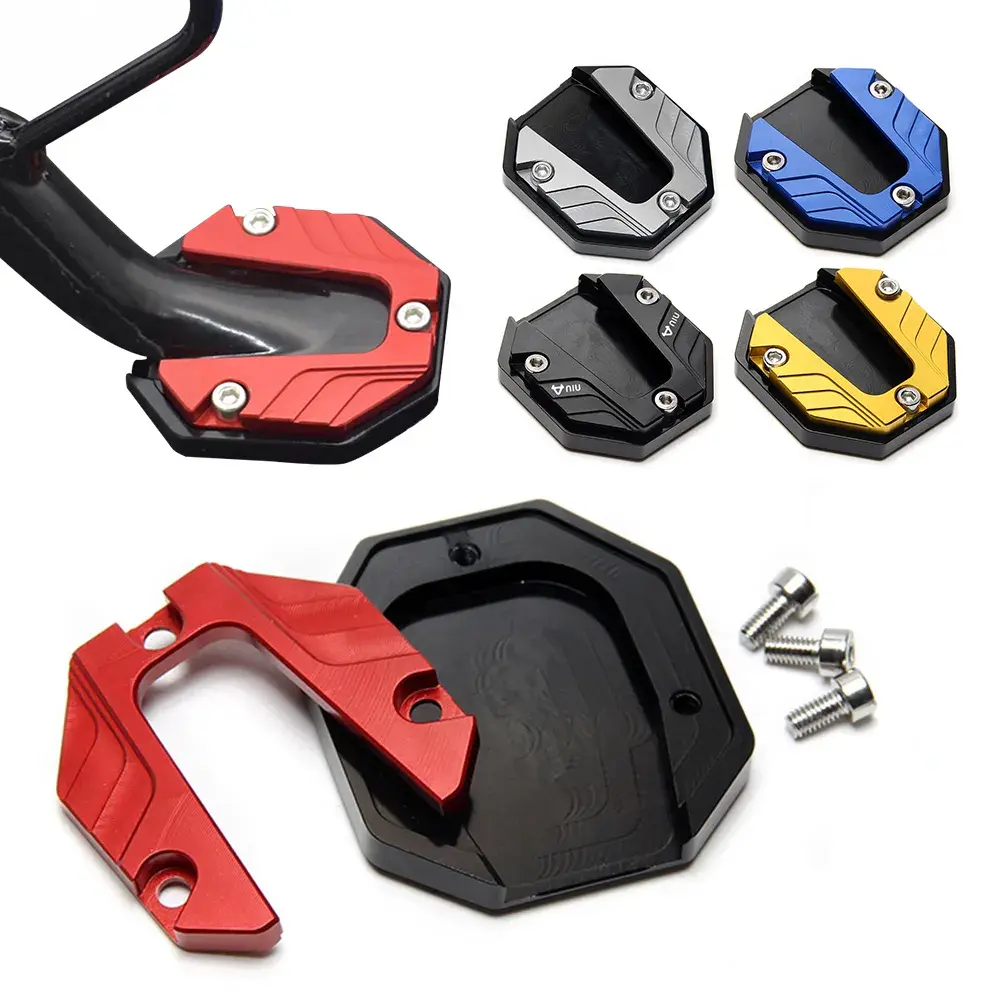 2026 Universal Scooter Motorcycle Bike Kickstand Extender Foot Side Stand Extension Pad Support Plate Anti-skid Enlarged Base 2026 For your cars New for your car décor