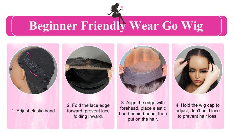 [New In] BGMgirl Blowout Short Bob Straight 7x5 Lace Wear Go Wig Pre-Bleached Tiny Knots Pre-Styled C Part Design Glueless Human Hair Wig Fashion Look eve valentines day gift