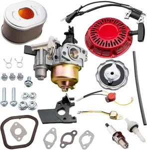 Adjustable Carburetor Recoil Starter Assembly Tune up kit for Honda GX120 GX160 GX200 4HP 5.5HP 6.5HP Engine