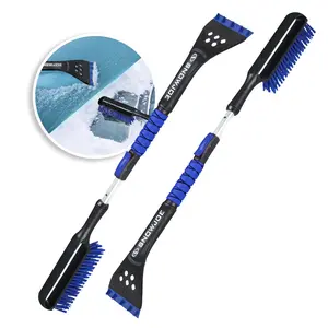 Snow Joe 2 Pack 42" Jumbo Multi-Purpose Ice Scraper & Snow Brush, SJEG-SB42SHX2