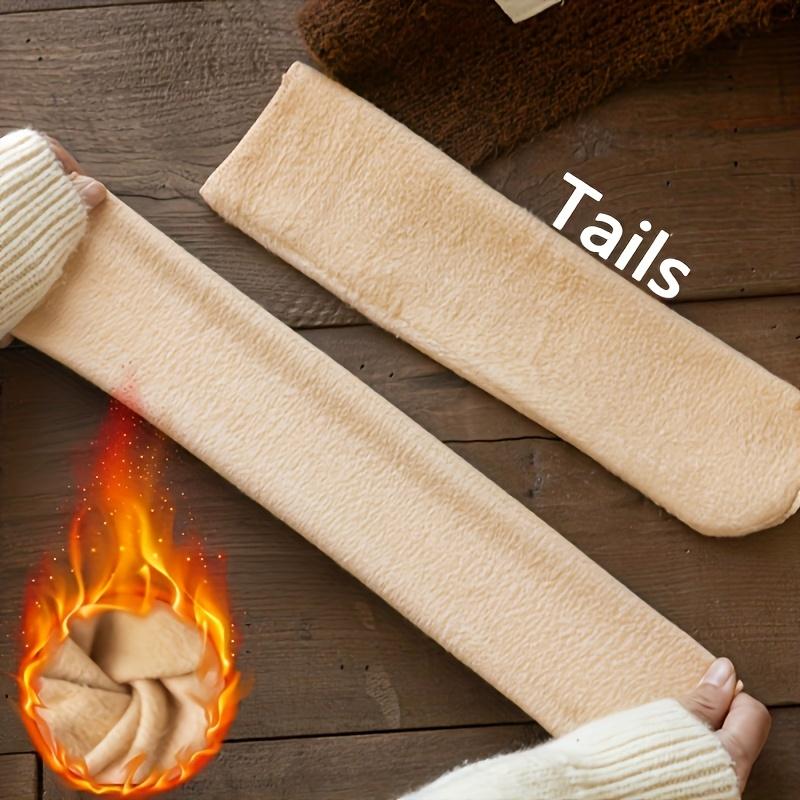 5 Pairs Autumn Winter Socks for Women Thickened Fleece Lined Cold-Proof Warm Self-Heating Snow Socks Unisex Floor Socks Mid-Calf Socks,Valentine's Day and Christmas Gifts Womenswear