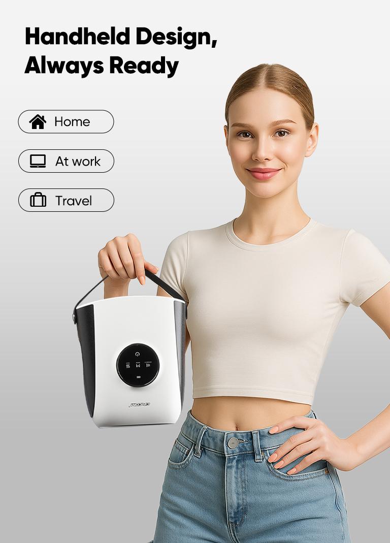 [Handheld Model] CINCOM New Handheld Hand massager,Five-finger Design,Portable and Cordless,Intuitive Touchscreen,Best Gifts for Loved Ones