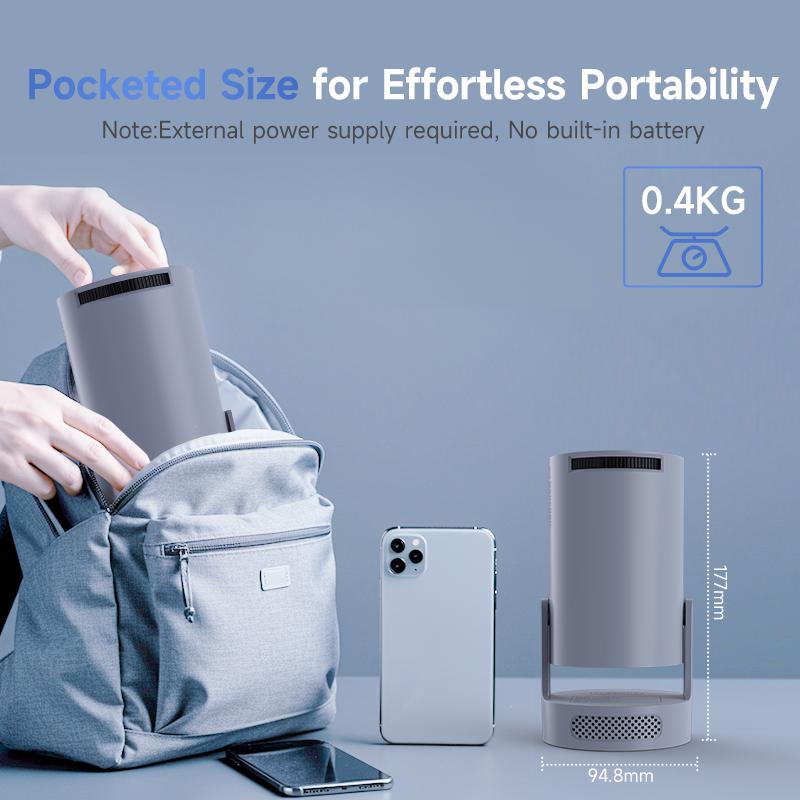 [US warehouse] Magcubic HY300Pro+ Smart Projector Android 14 290ANSI 8K Decode 0.8:1 Short Throw Ratio Dual WIFI6 BT5.4 Native 1280*720P Built-in Speaker & Appstore Allwinner H726 Home Cinema Portable Mini Projector