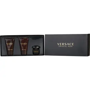 Versace Crystal Noir Set-Edt 0.17 Oz Mini & Body Lotion 0.8 Oz & Shower Gel 0.8 Oz For Women Versace Crystal Noir Set-Edt 0.17 Oz Mini & Body Lotion 0.8 Oz & Shower Gel 0.8 Oz For Women