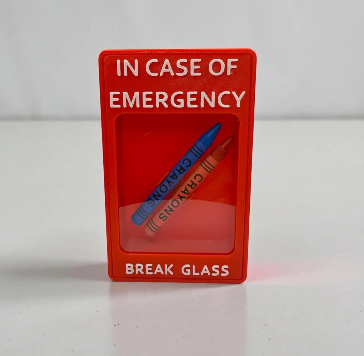 Crayola Military Planning Emergency Break Glass Kit with Red and Blue Crayons in Red Box Colorful Marker Set Office School Supplies backtoschool