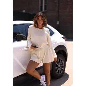 Cream Knit Sweater Romper