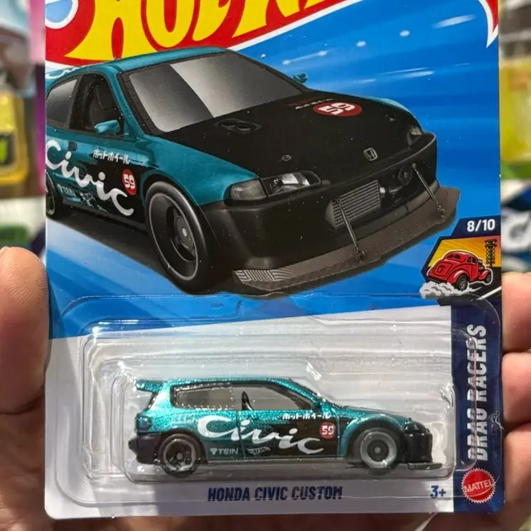 90’s Honda civic custom hatchback 1:64 scale Diecast car