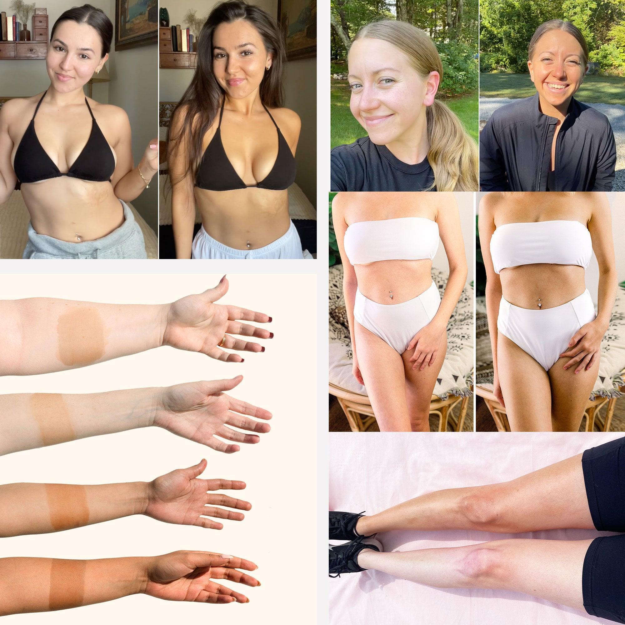 Beauty by Earth Self Tanner Mousse Kit - Flawless Smooth Sunless Tanning Safe Made in USA with 3 Piece Applicator Kit for Streak Free Even Application