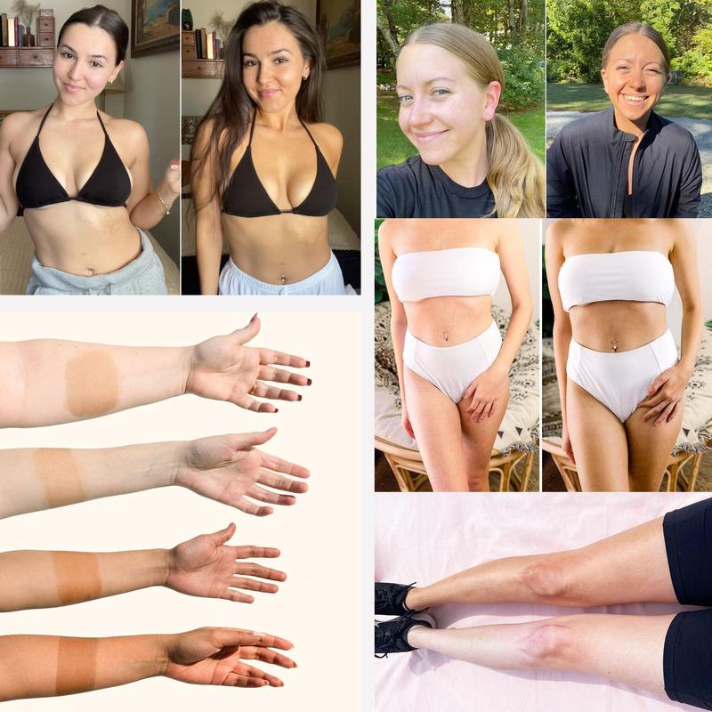 [BEAUTY BY EARTH] Self Tanner Mousse Kit - Flawless Smooth Sunless Tanning Safe Made in USA with 3 Piece Applicator Kit for Streak Free Even Application