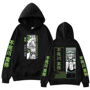 Anime Demon Slayer Shinazugawa Sanemi Hoodie, Harajuku Pullover Tops Man Woman Sweatshirt, Fans Gift