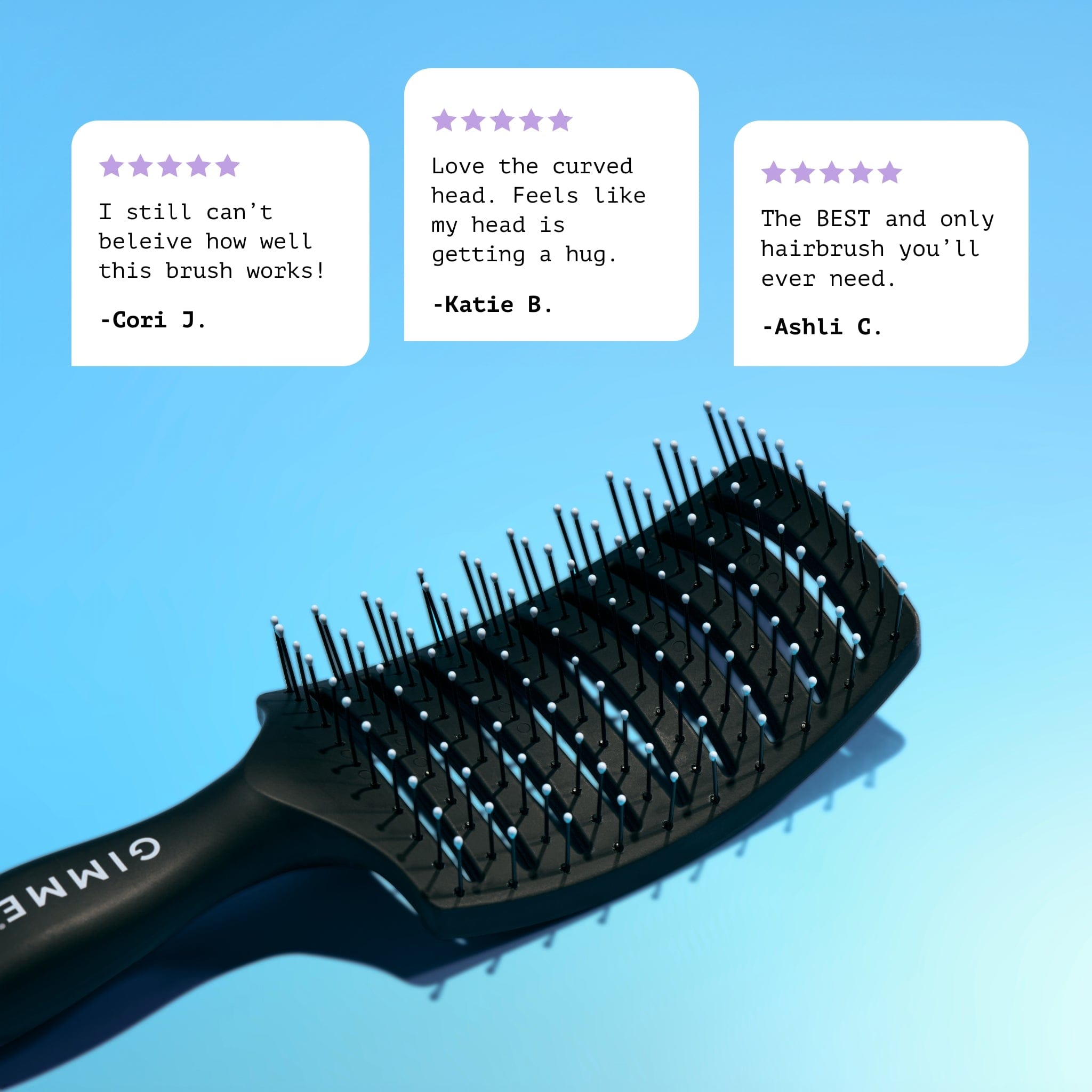 Hair Brush from Gimme Beauty - Stylish Design for Everyday Use, Versatile Brush for All Hair Types
