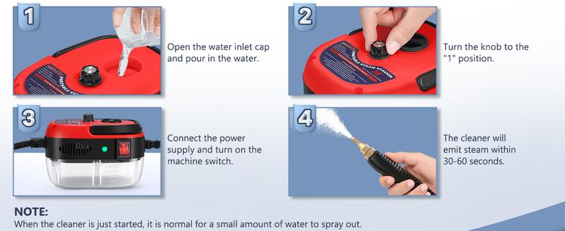 Clearance Sale!Handheld Pressurized Steam Cleaner,2500W Handheld High Temp Portable Cleaning Machine, Cleaning for Couch, Auto, Floor Car Wash Equipment