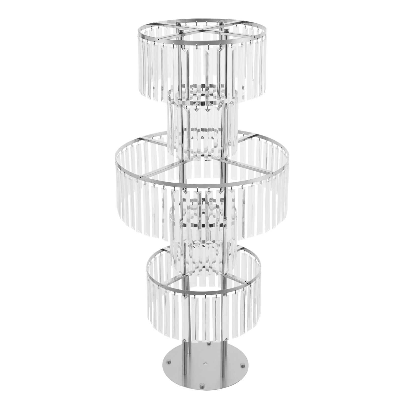 Clear Acrylic 5 Tier Flower Stand 2Pcs for Wedding Birthday Party Centerpiece Display
