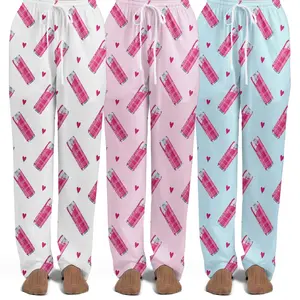 White Peach Summer Edition Bull Energy Drink Pajama Pants – Soft Lounge Pants for Women, Cozy Gift Sleepwear