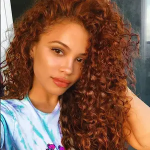 Deep Water Wave Half Wig 3 In 1 Wear and Go Headband Wig Drawstring Seamless Flip Over Synthetic Hair Deep Curly Half Wigs Beginner Friendly Half Wig for Black Women Auburn 26 Inch long