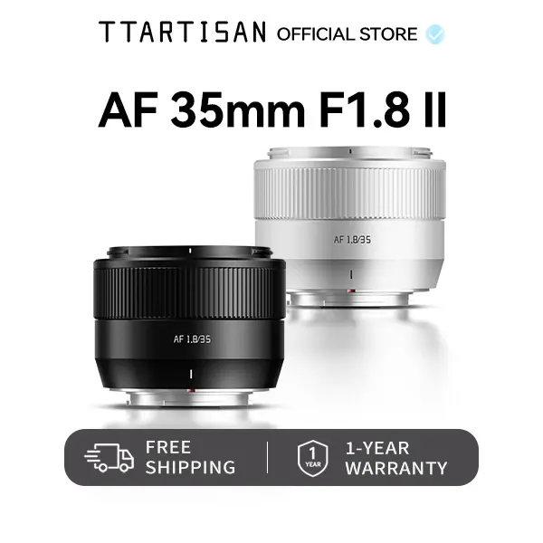 TTARTISAN AF 35mm F1.8 II Compact APS-C Auto Focus Camera Lens for Sony E, Fuji X Mount - Fast, Sharp Street & Portrait Camera Lens
