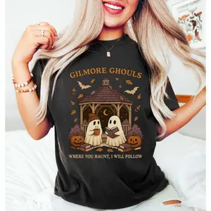 Gilmore Ghouls Shirt, Where You Haunt I Will Follow Shirt, Cute Ghost Halloween Tee, Spooky Fall Shirt, Autum Shirt, Ghost Couple Gift