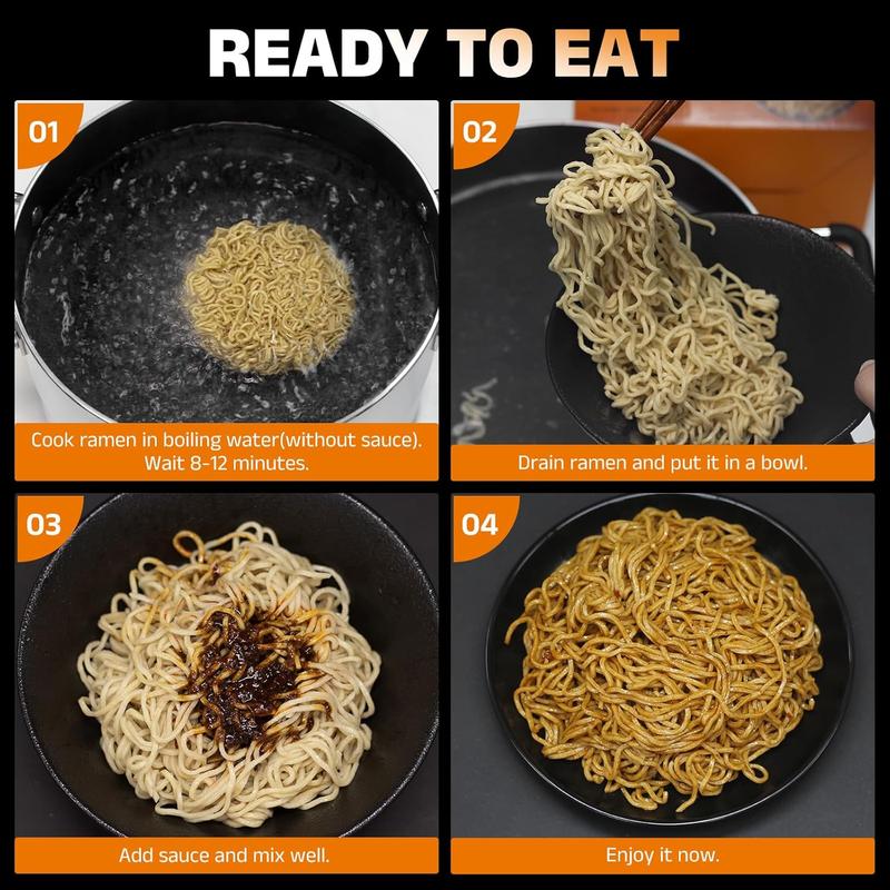 HealSpot High Protein Instant Ramen, 30g Plant Based Protein, Low Fat, Low Carb, Non GMO, Keto Friendly, Plant Based Dry Mixed Ramen, 6 Packs of Hot Pot Flavor