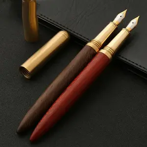 Vintage Metal Fountain Pen, 1 Count 0.5mm Fine Point Fountain Pen, Business Writing Pen, Office Stationery & Supplies, Gift Ideas