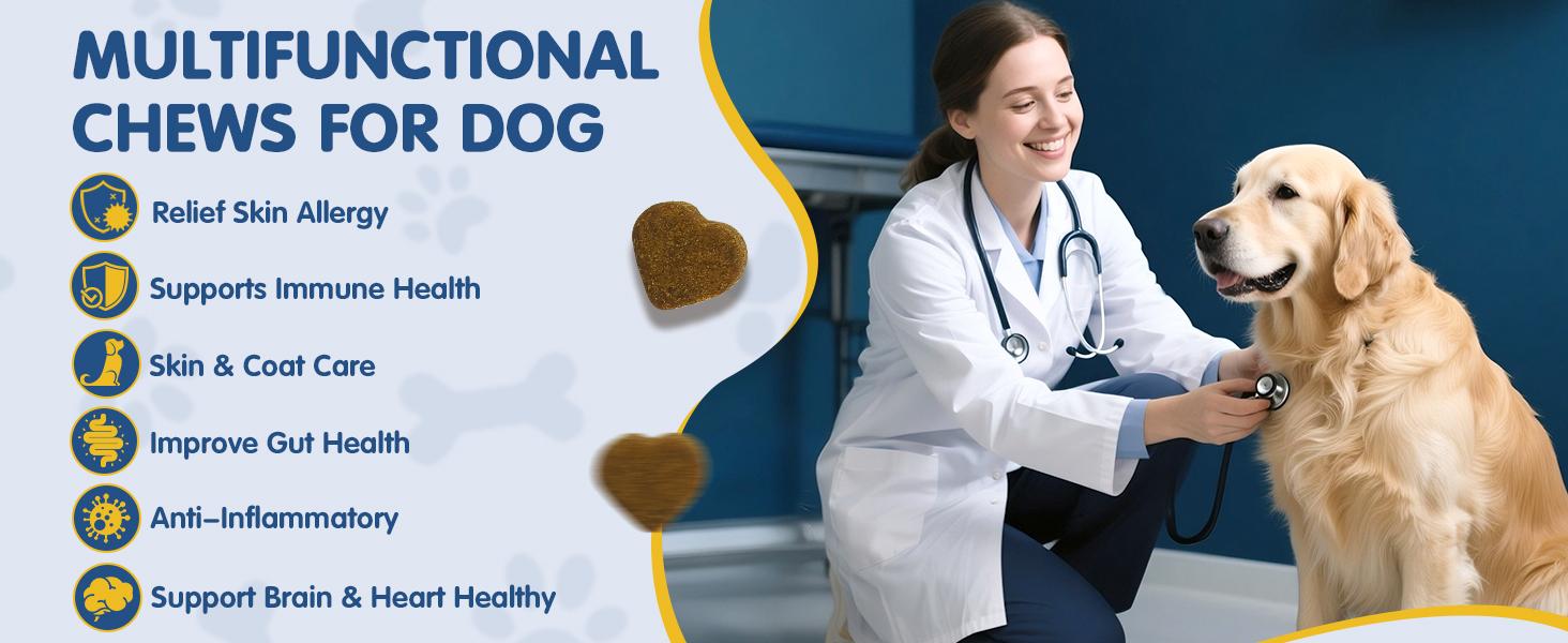 Petrivium Allergy & Itch for Dogs,Dental cleaning powder,32-in-1 Mutivitamin,Probiotic Chews,Turkey tail mushroon, powder,Hip&Joint chews,Natural drops for dog