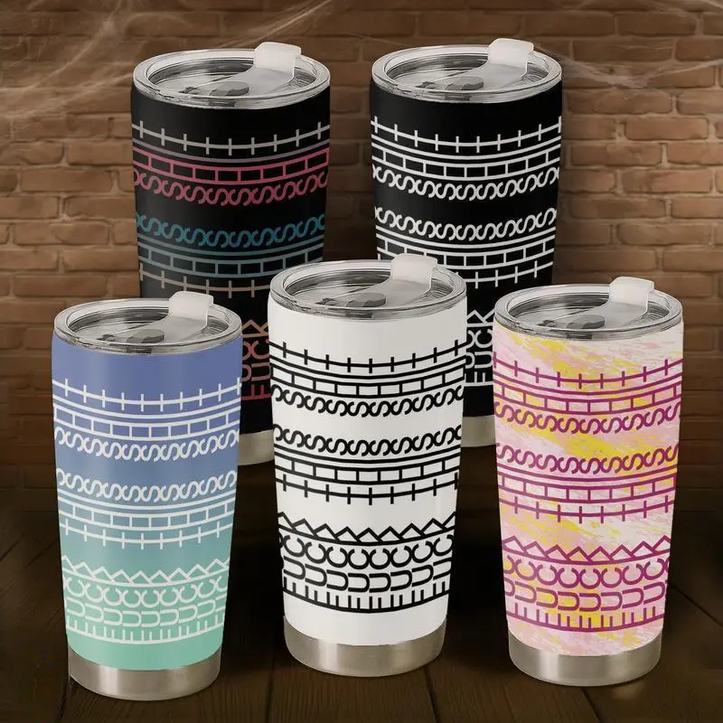 1pc 20oz Stainless Steel Hidden Message Tumblers, Sarcastic Design Funny Coffee Mug for Coworkers & Work Besties Unique, Gift Idea for Women Men, Tumbler Gifts For Coworker, Black Leak Proof Sarcastic and Funny I'm Fine Message Ceramic Mug.