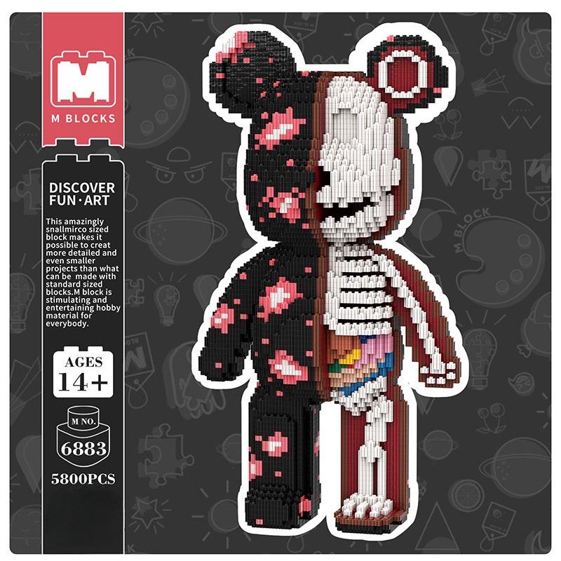 [B2G1!!!]Bear building blocks, Bear Toys,Bear statues, Birthday gifts, Educational gifts, unisex, fashionable decorations, cool gifts, parent-child interactive sets,  For Boys And Girls, Trendy Decorations.