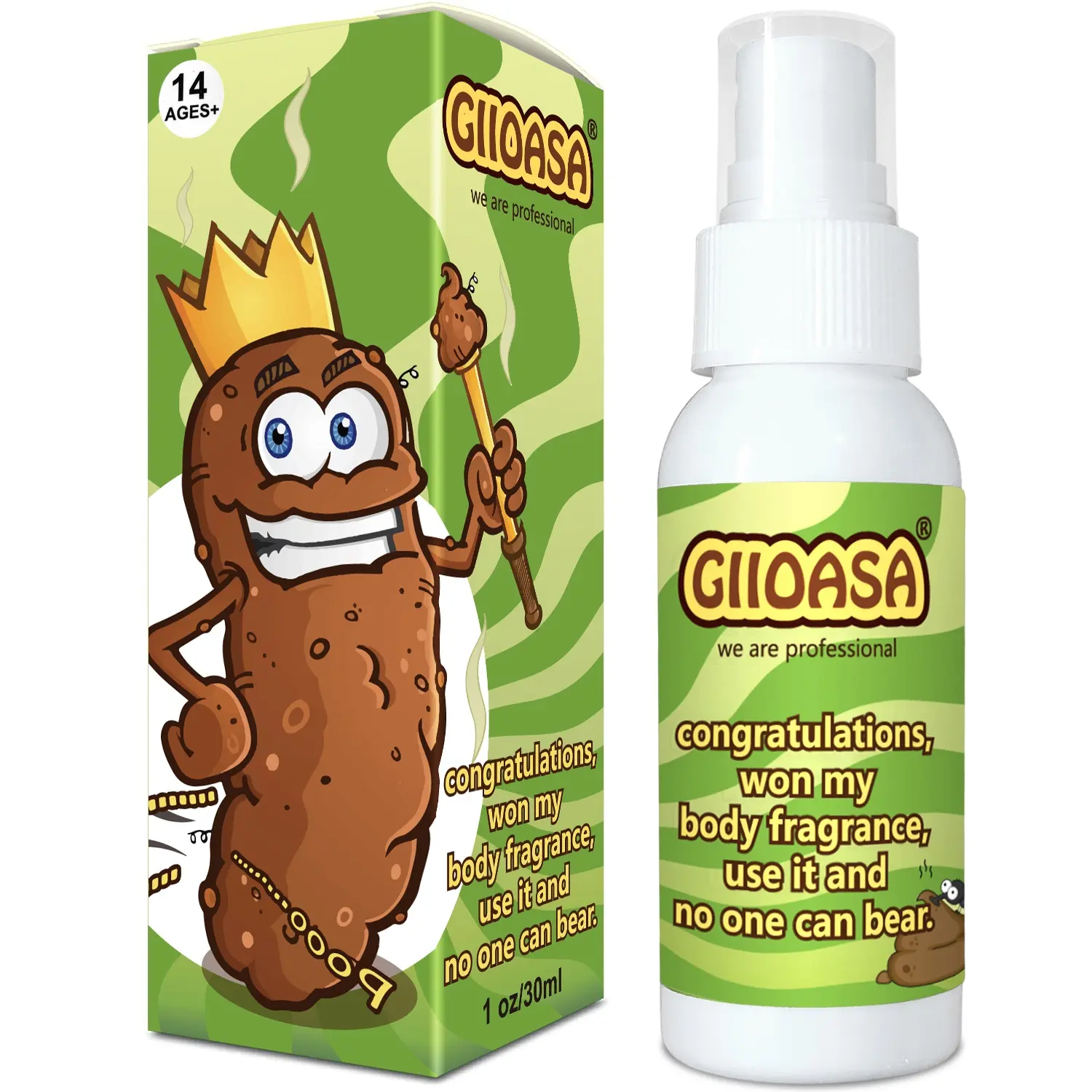 Powerful Stink Bomb Spray Prank, Fake Poop Spray Joke Toy, Fun Practical Jokes for Friends & Family, Perfect Gag Gift Idea, Prank Gifts