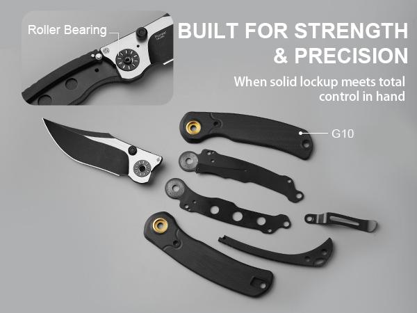 Kizer Pioneer Series 14C28N G10/Richlite/Micarta Thumb Stud ZX-FK03M1 Exclusive Edition, Camping Outdoor Tool, Portable Men EDC Tool Kizer Pioneer Series 14C28N G10/Richlite/Micarta Thumb Stud ZX-FK03M1 Exclusive Edition, Camping Outdoor Tool, Portable Men EDC Tool