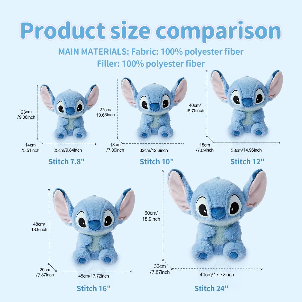 【Holiday Gift】Disney Stitch Basic Style Sitting Plush Doll - Soft Cuddly Stuffed Toy, Adorable Home Decor & Sweet Gift for Her| Shopping Bag , Holiday & Holiday Haul 【Holiday Gift】Disney Stitch Basic Style Sitting Plush Doll - Soft Cuddly Stuffed Toy, Adorable Home Decor & Sweet Gift for Her| Shopping Bag , Holiday & Holiday Haul