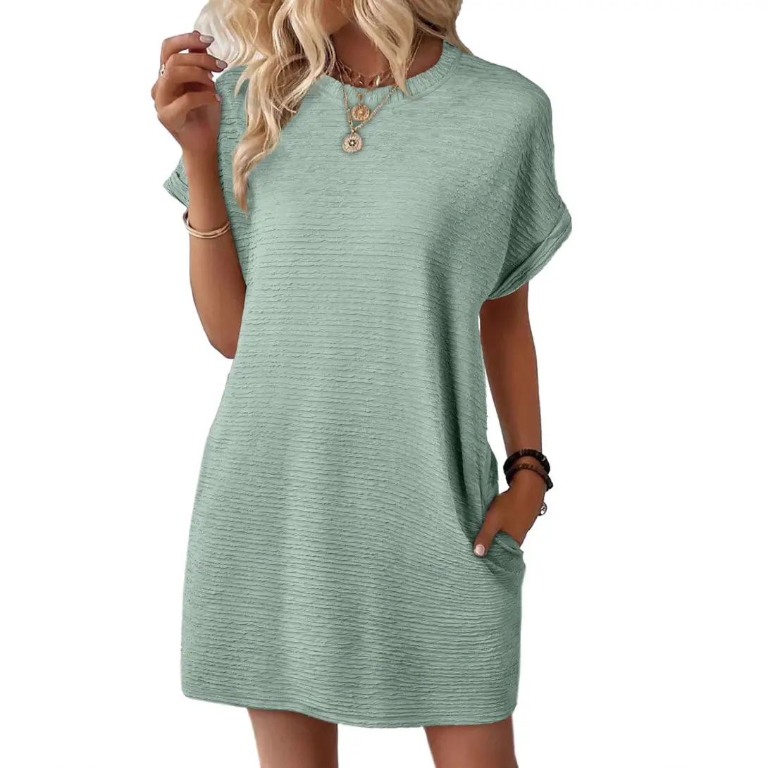 light green t shirt dress Zapaka Women Sparkly Dark Green Corset Beaded Prom Dress with Slit Strapless  Lace Up Back Formal Dress main image 0