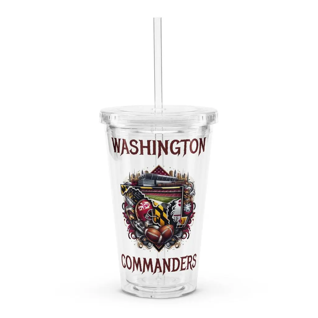 Commanders Cityscape Clear Tumbler (16 oz)