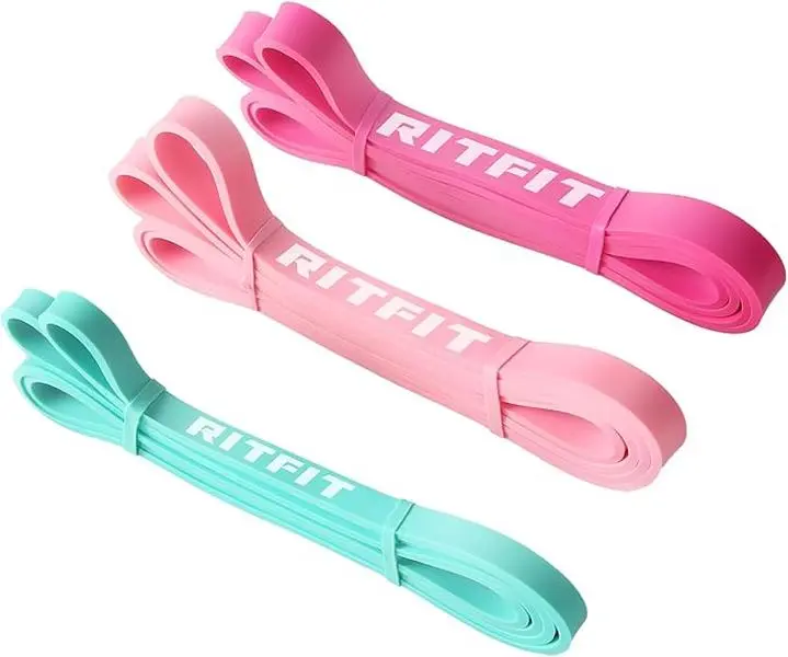 RITFIT Pull Up Assist Band, Premium Natural Latex Resistance Loop for Powerlifting, Mobility, Body Stretching, and Home Workouts - Athletic Training Gym Accessories, At Home Gym Equipment