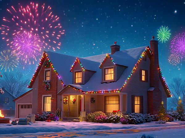 SANSI 100FT Permanent Outdoor Lights 6 x LED Strips Smart LED Lights 90 Scene Modes for Outside DIY Lighting Themes for Halloween Decorations IP67 Waterproof Works with Alexa Google Assistant TikTokShopBlackFriday